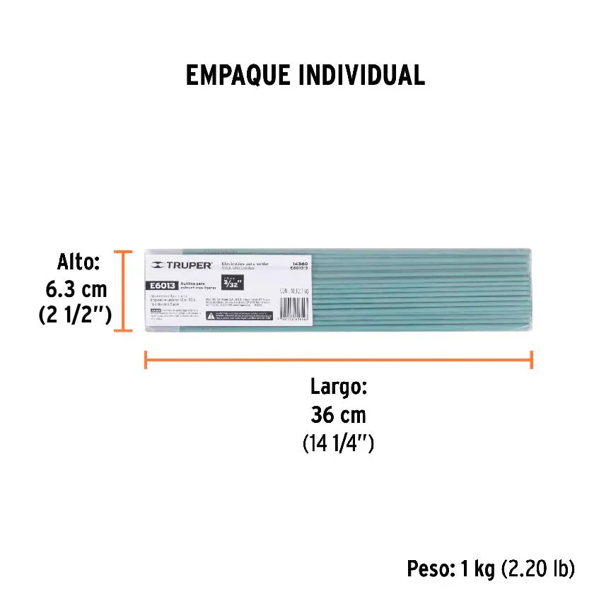 Electrodos 6013 de 3/32" Truper 100 gms Maraga