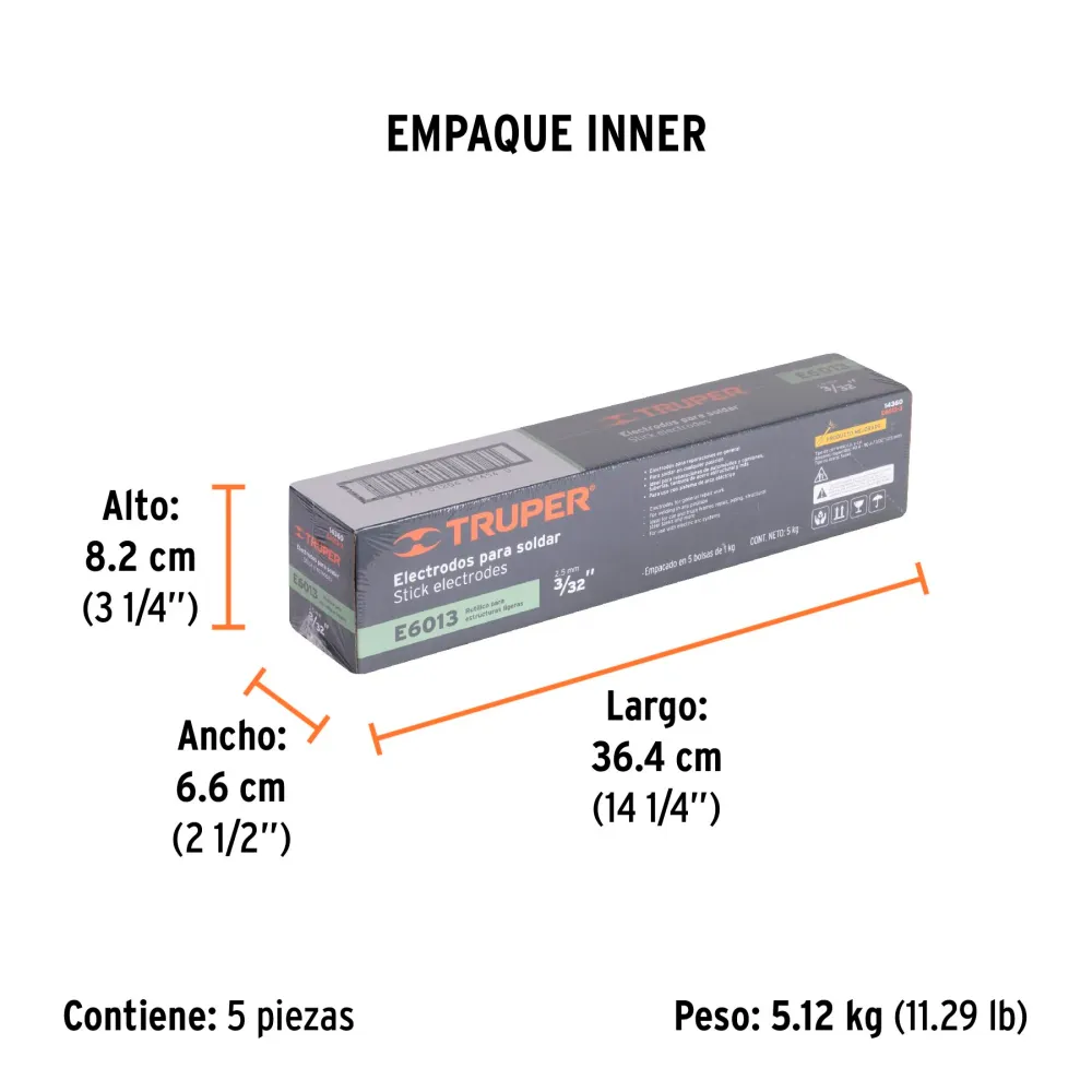 Electrodos 6013 de 3/32" Truper 100 gms Maraga