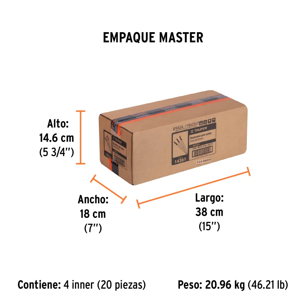Electrodos 6013 de 1/8" Truper 100 gms Maraga