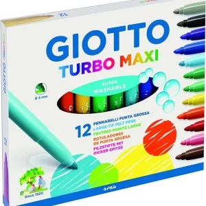 Marcadores giotto Turbo Maxi 12 Cores