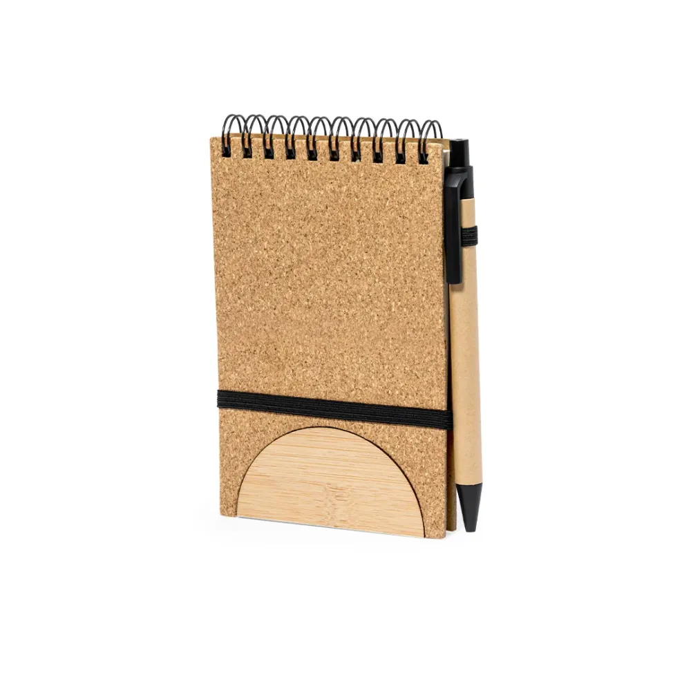 Marinix - Libreta em Cortiç e Bambu com Suporte para Telemóvel