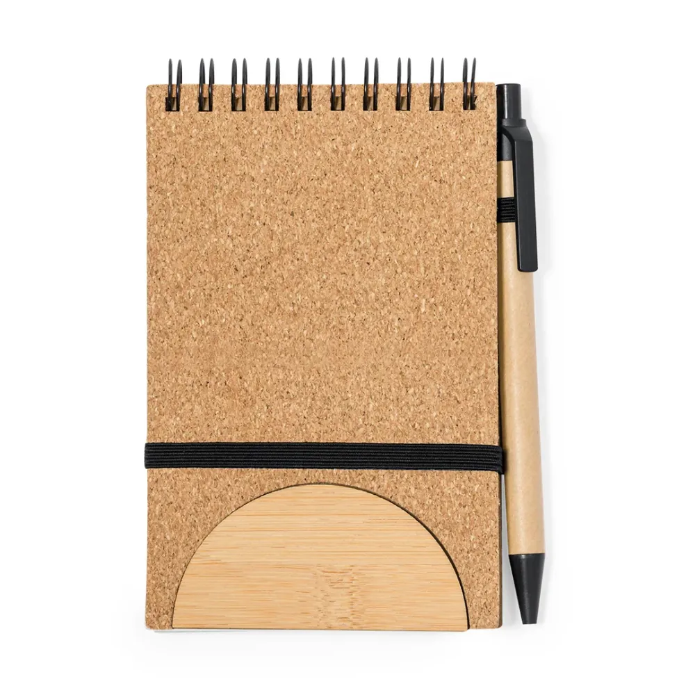 Marinix - Libreta em Cortiç e Bambu com Suporte para Telemóvel