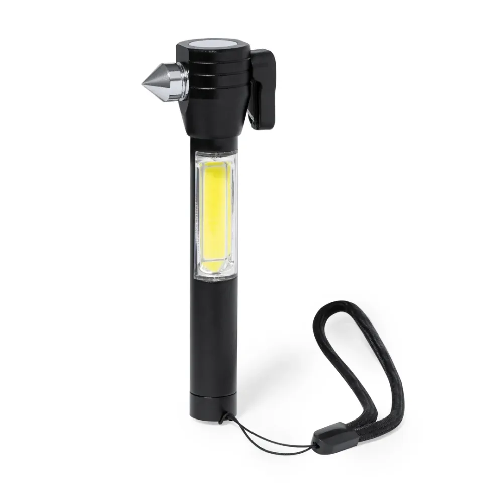 Martelo de Emergência Multifuncional com Lanterna LED