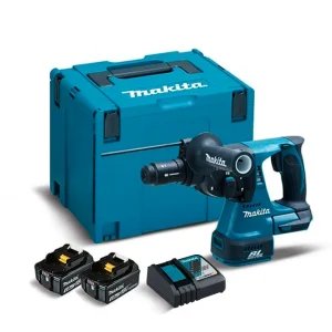 Martelo perfurador BL 18V LXT de 24 mm com 2 baterias de 5Ah e mala de transporte Makita DHR243RTJ