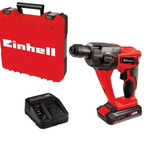 Martelo perfurador SDS-Plus 18V 1.2J com bateria 1,5Ah e maleta Einhell TE-HD 18 Li Kit
