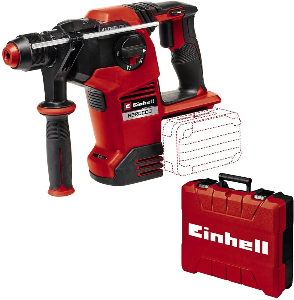 Martelo perfurador sem fio SDS-Plus 18V 3.2J com mala Einhell HEROCCO 36/28