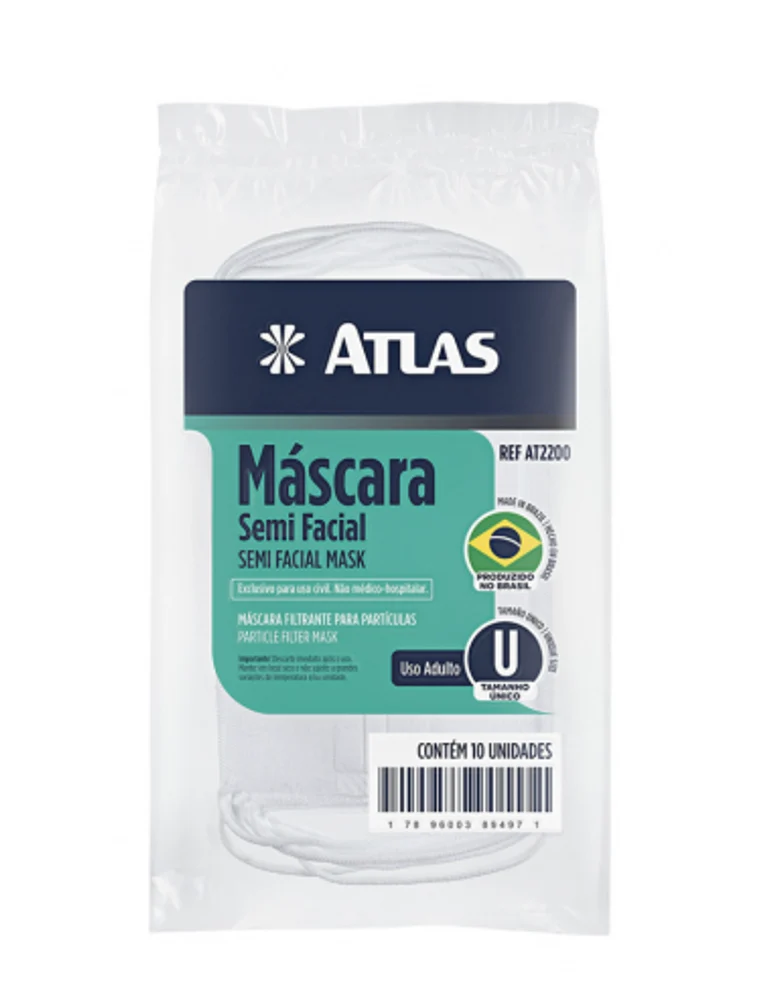 Mascara Filtradora Tecido Descartavel (Kit C/ 10)