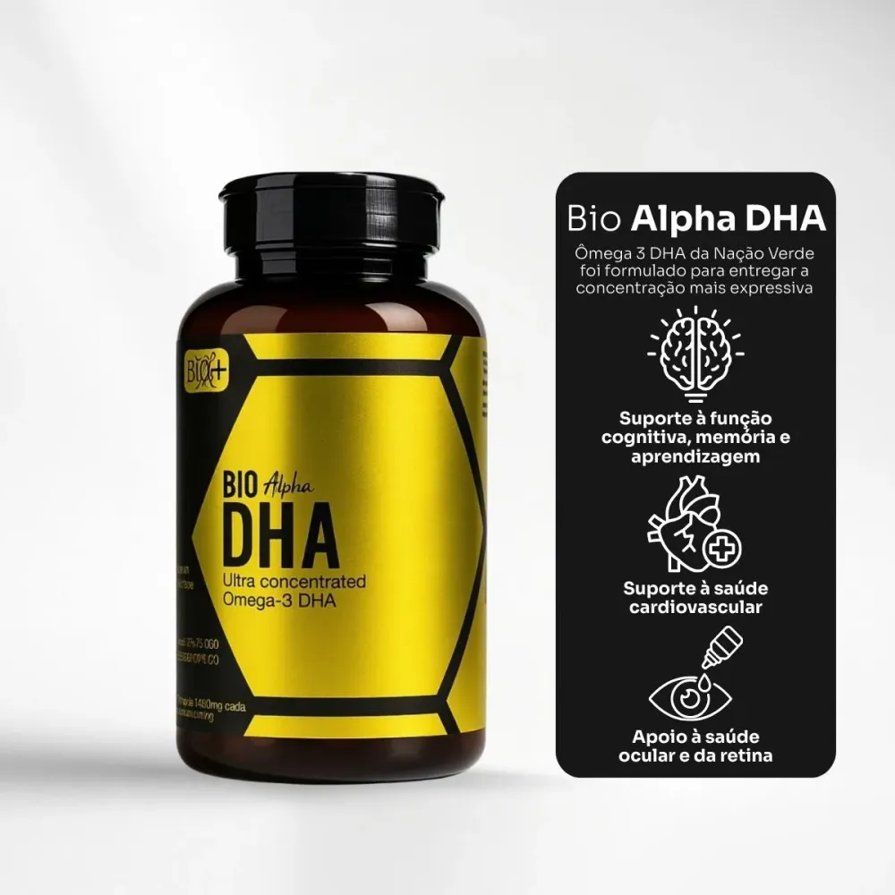 Ômega 3 DHA - Nação Verde - 60 capsula