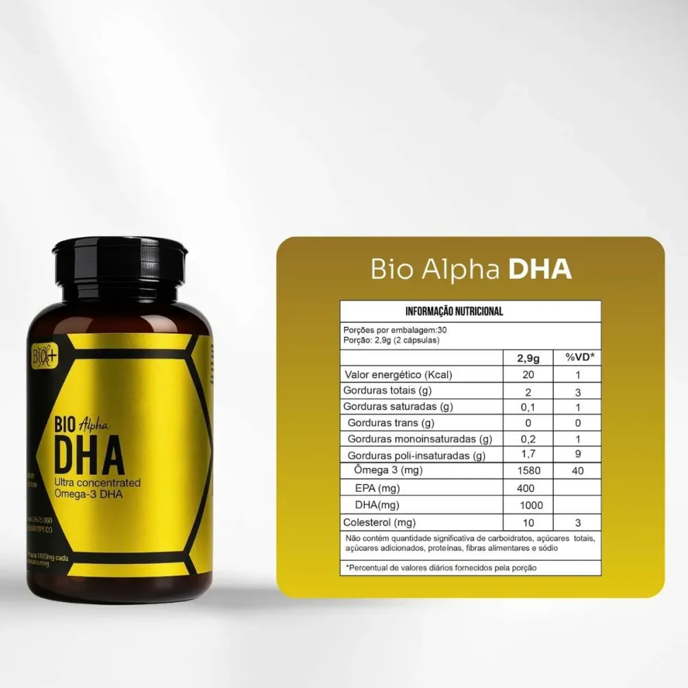 Ômega 3 DHA - Nação Verde - 60 capsula
