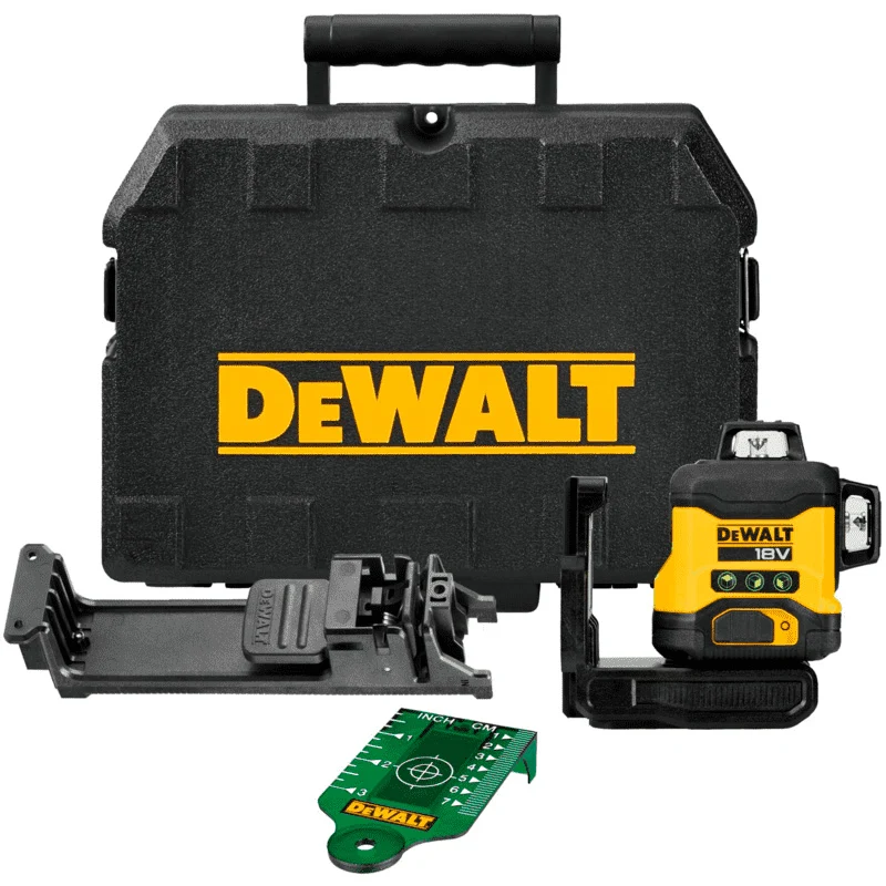 Mega Painel de Gesso Combo: Chave de Fendas DCF620 + Martelo DCH133 + Nível DCLE34031N + 2 Baterias Dewalt 18V