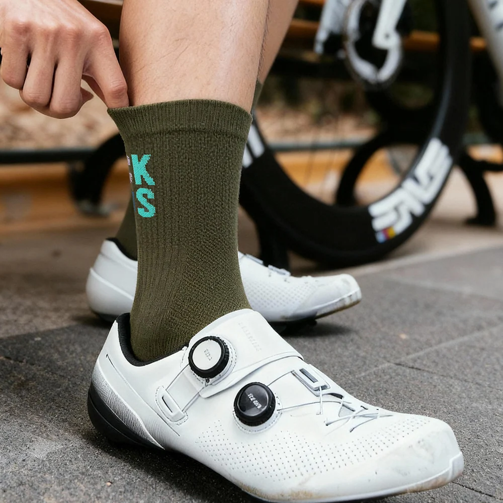 7 Meias de ciclismo antibacterianas e respiráveis ROCKBROS