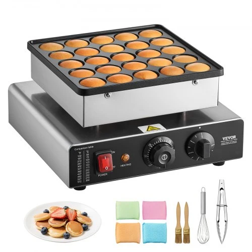 Mini Máquina de Panquecas VEVOR 25 Unidades - ço Inox