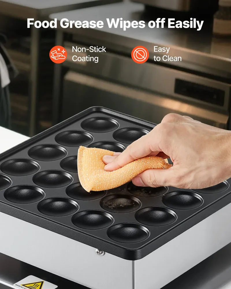 Mini Máquina de Panquecas VEVOR 25 Unidades - ço Inox
