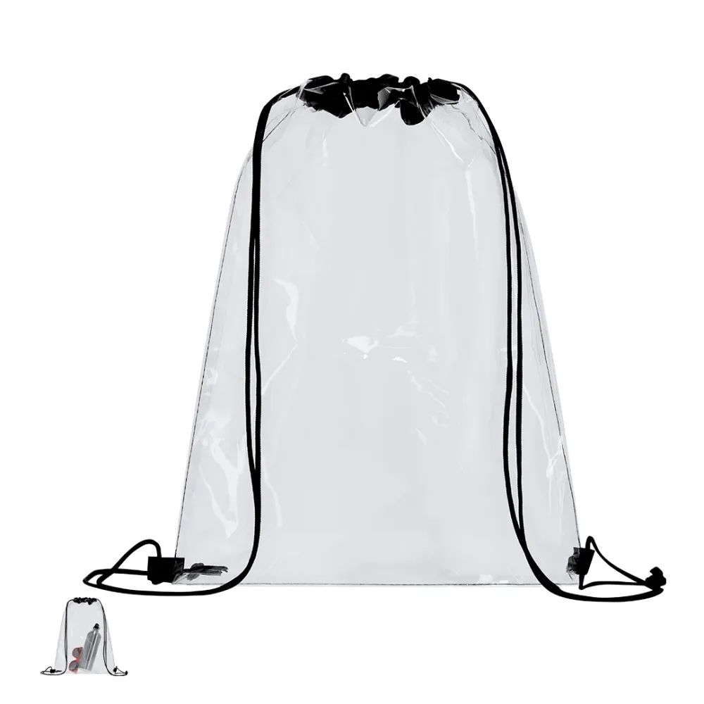 Mochila Transparente com Corda de Autocierre Tazan