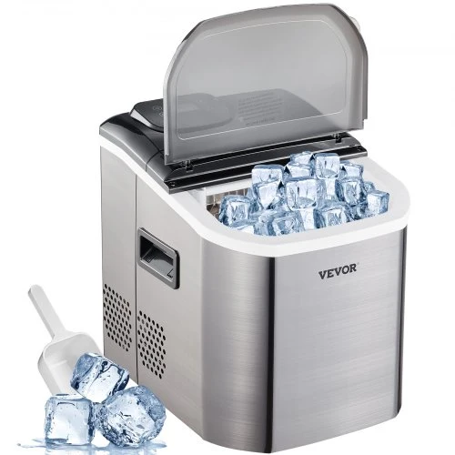 Máquina de Gelo Portátil VEVOR 18.1 kg com Dispensador