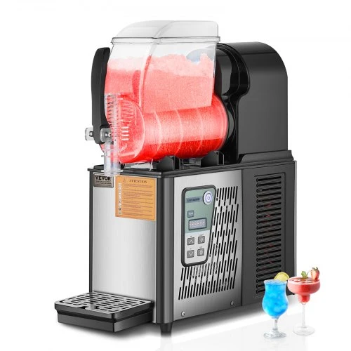 Máquina Slushy Comercial 4L VEVOR em ço Inoxidável