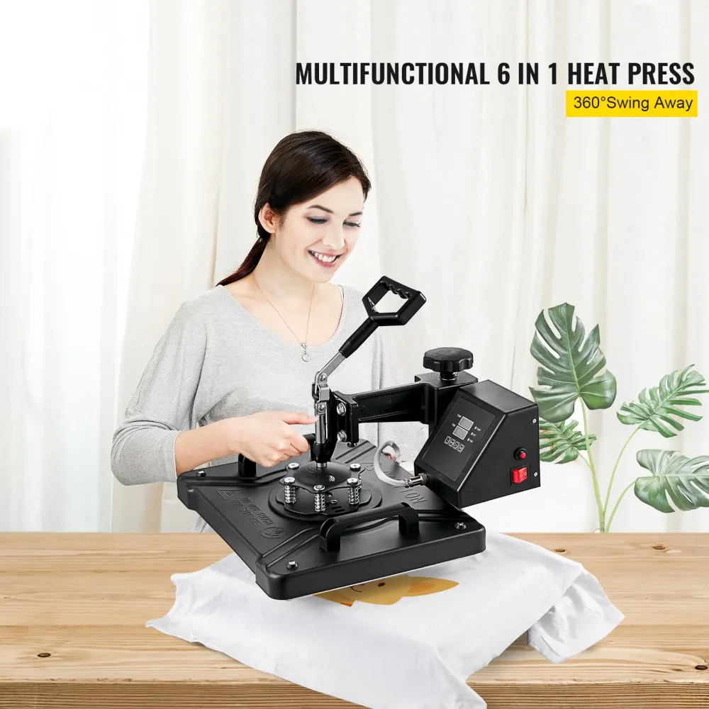 Máquina de Transferência Térmica 6 em 1 VEVOR 380x300mm