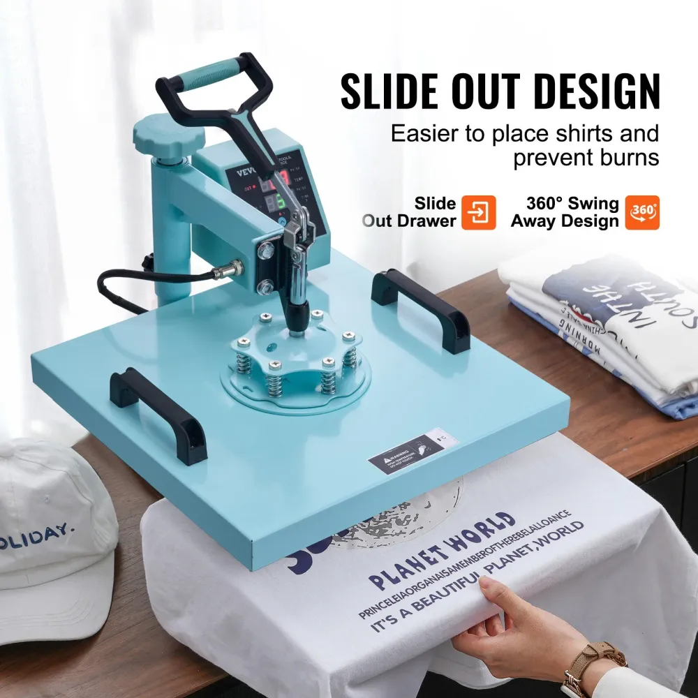 Máquina de Transferência Térmica 5 em 1 VEVOR 380x380mm
