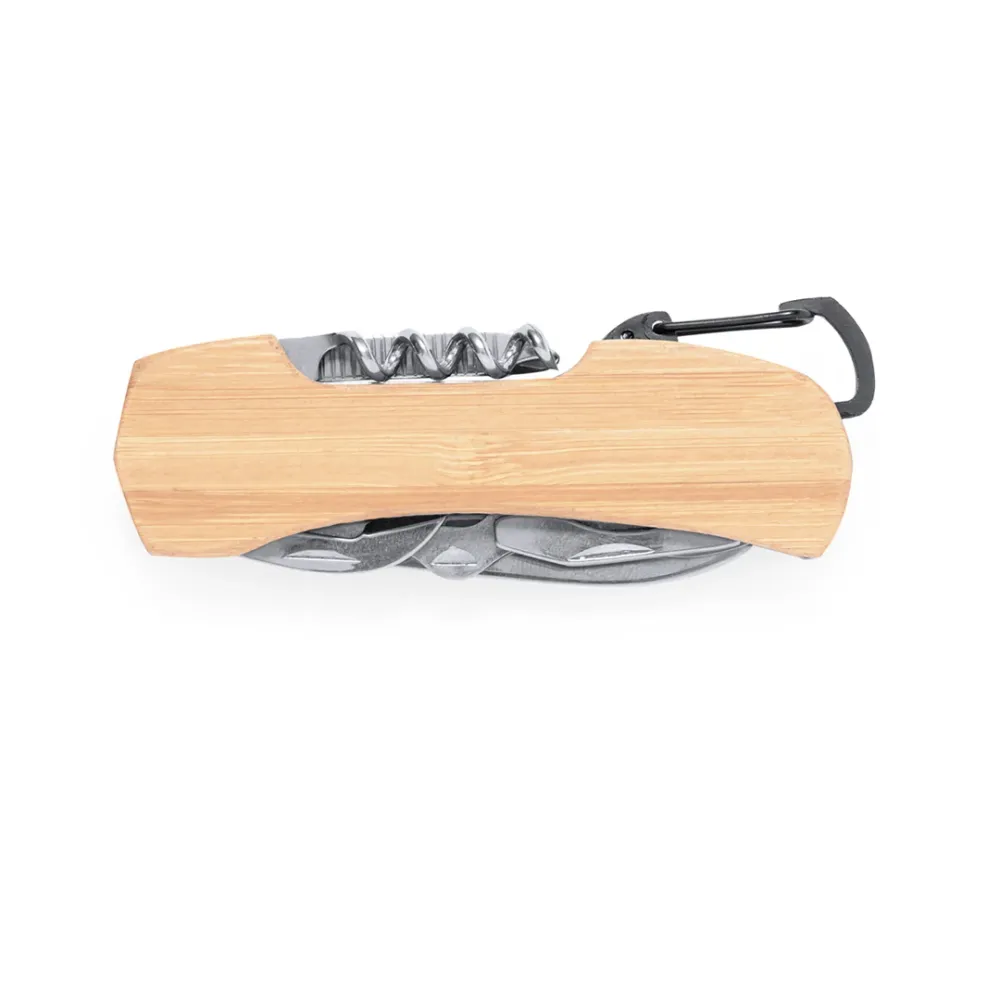 Navaja Multiusos Kasuki em Bambu e ço Inox