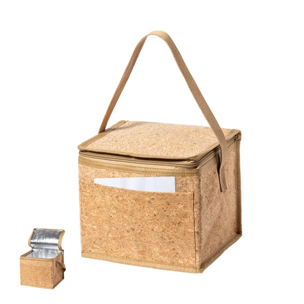 Nevera Nature em Cortiç para 6 Latas com Bolso Exterior