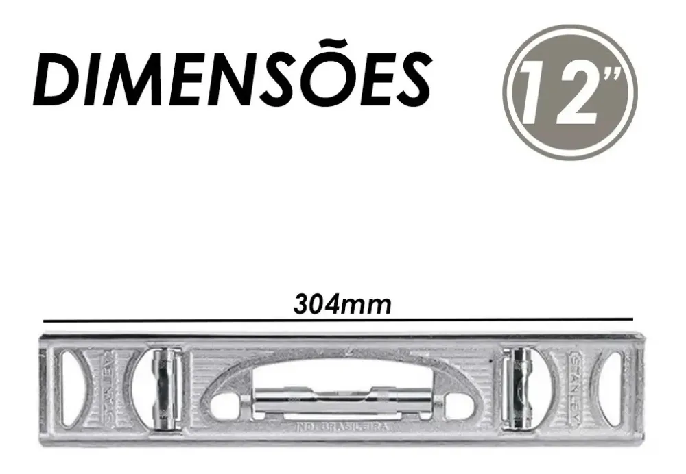 NÍVEL DE FERRO FUNDIDO 12'' 42-612 STANLEY