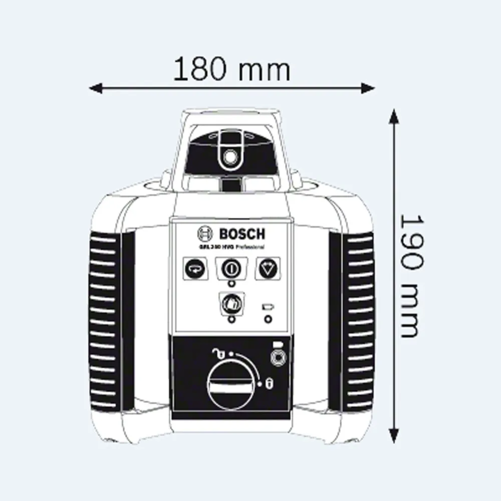 NÍVEL LASER ROTATIVO PROFISSIONAL GRL250HV 060106160 BOSCH