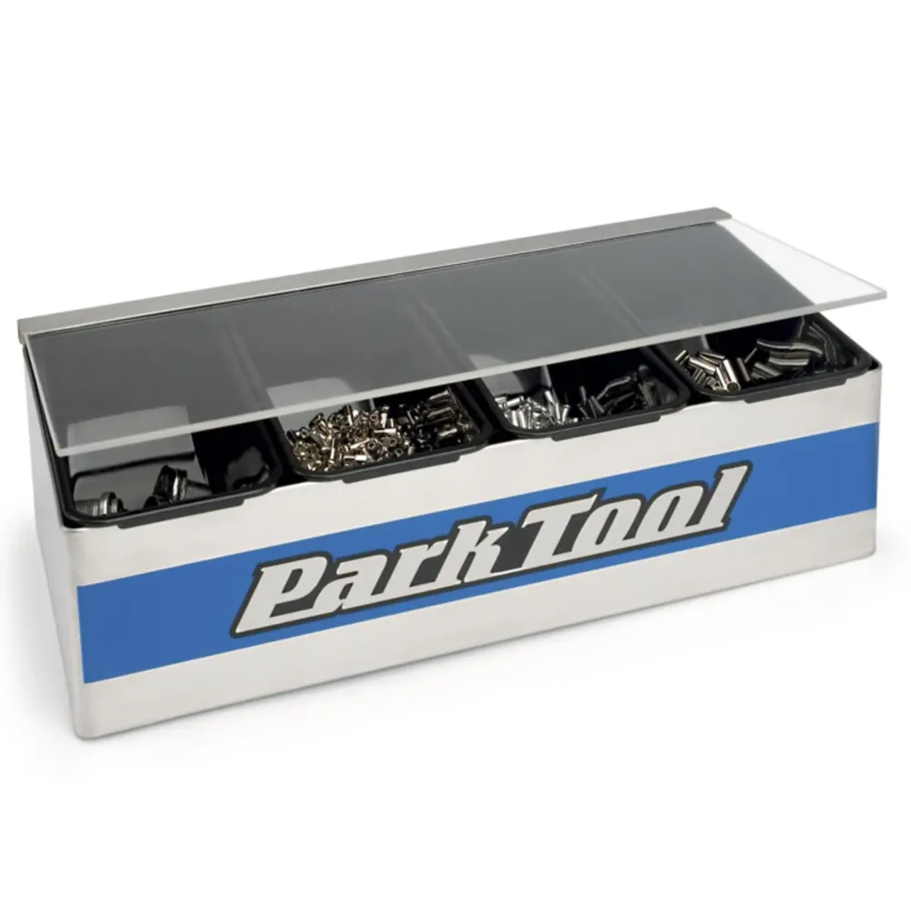 Organizador de Ferramentas Park Tool Jh-1, Em ço, 4 Divisórias, Ideal Para Manutenção de Bike.