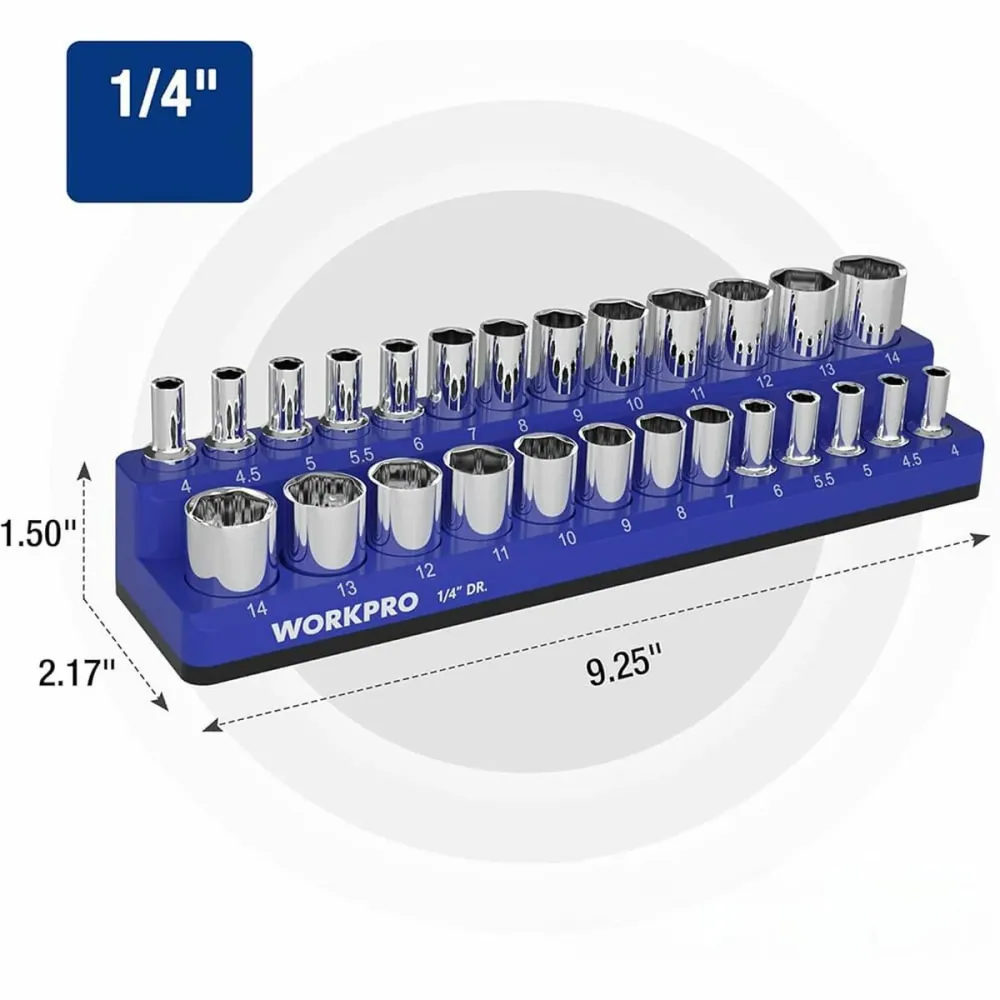 Organizador de Ferramentas Workpro 23,5 x 5,4 x 3,5 cm Metal