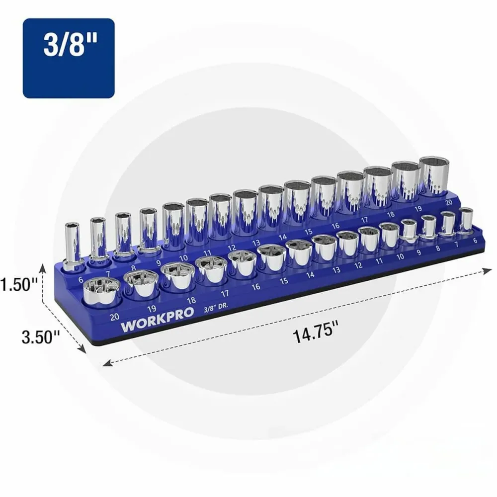 Organizador de Ferramentas Workpro 37,3 x 8,8 x 3,8 cm Metal