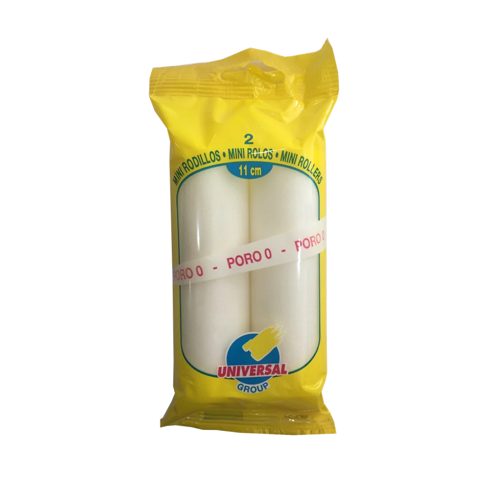 Pack substituição 2 Mini Rolos 11CM Poro Fino
