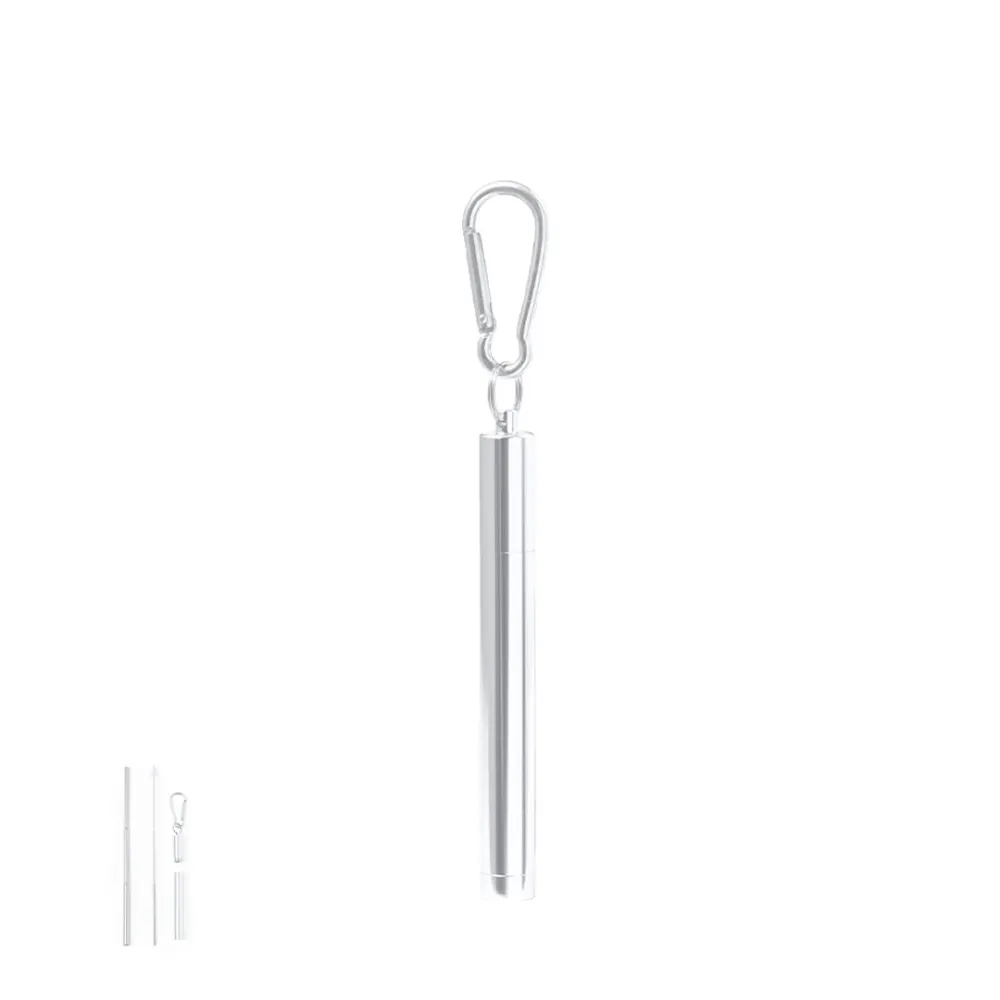 Pajita Reutilizável Extensível em ço Inox