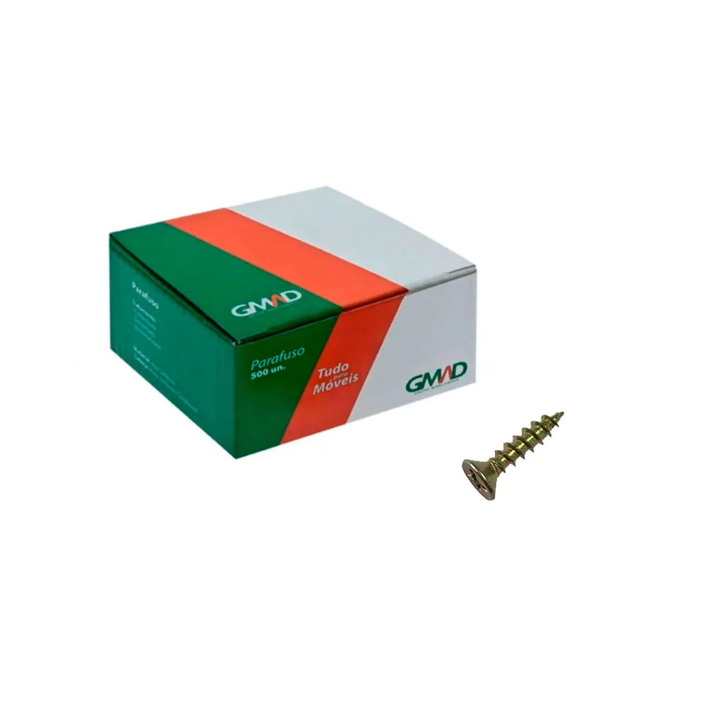 PARAFUSO PHILLIPS 3.5X16 CAIXA COM 500 PEÇAS GMAD