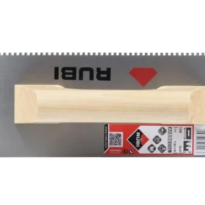 Pente Rubi 28 cm com cabo de madeira fechado 3x3