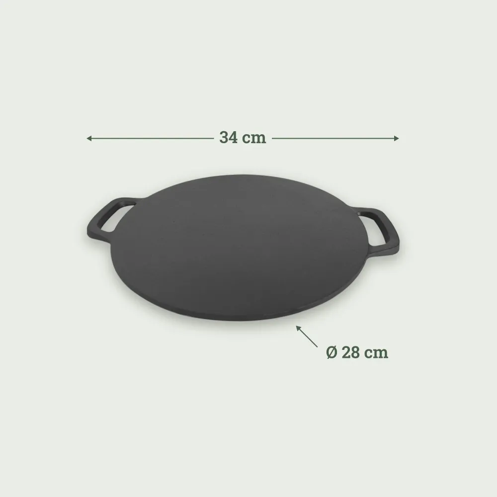 Placa de cozedura plancha em ferro fundido para Forest 16"