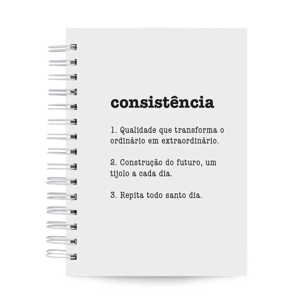 Planner Diário Básico Permanente 365 Dias Capa Dura A5 Consistência
