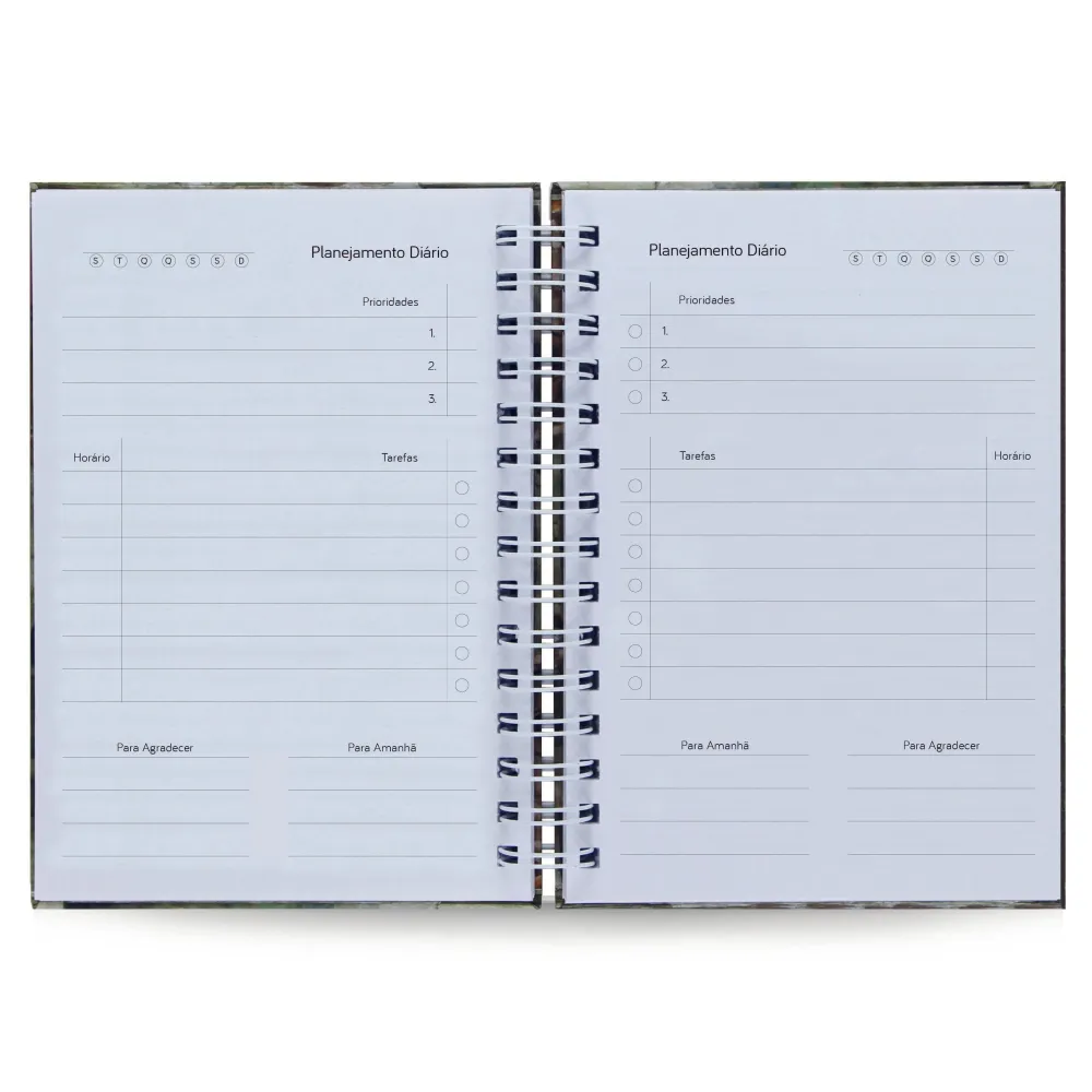 Planner Diário Básico Permanente 365 Dias Capa Dura A5 James Webb
