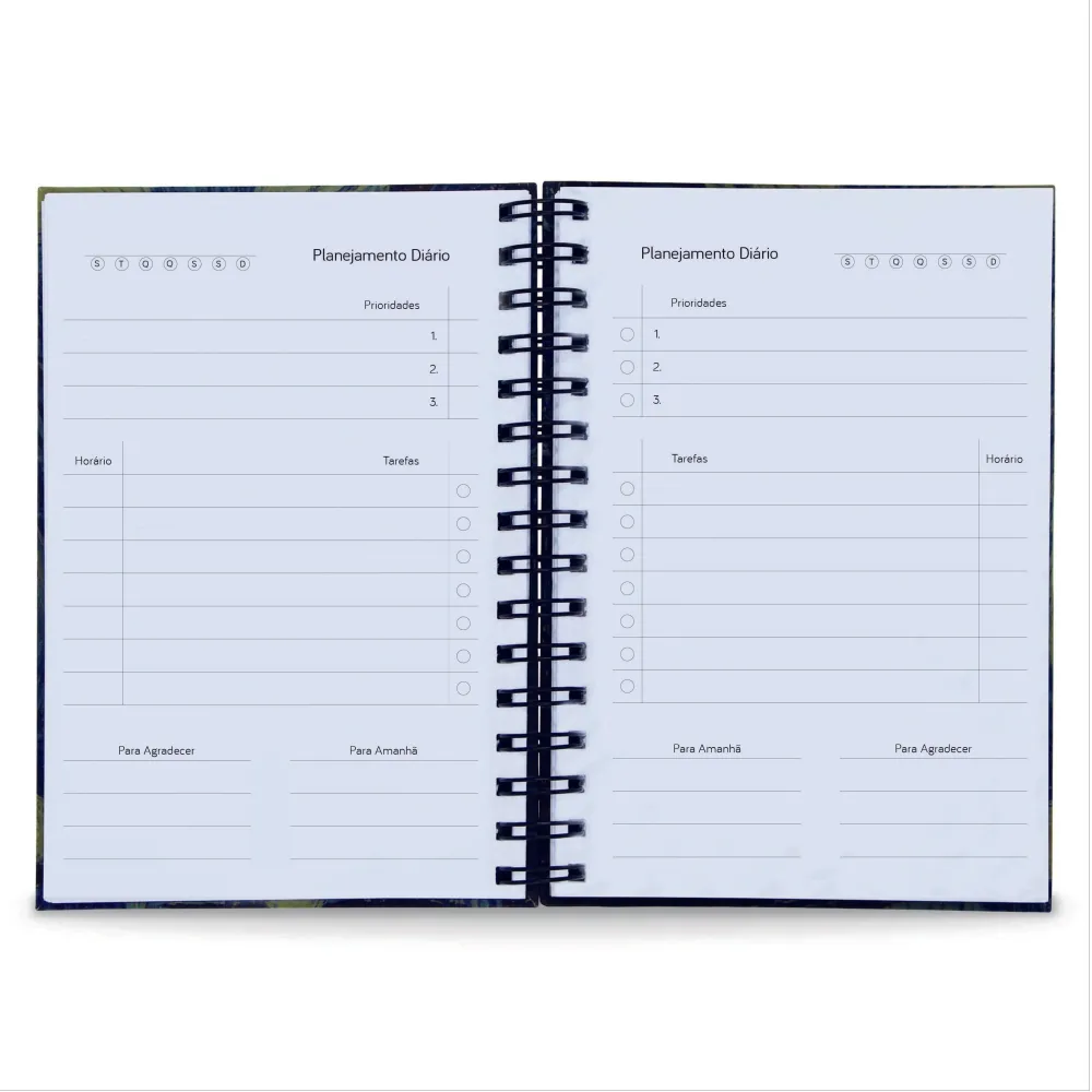 Planner Diário Básico Permanente 365 Dias Capa Dura A5 Use