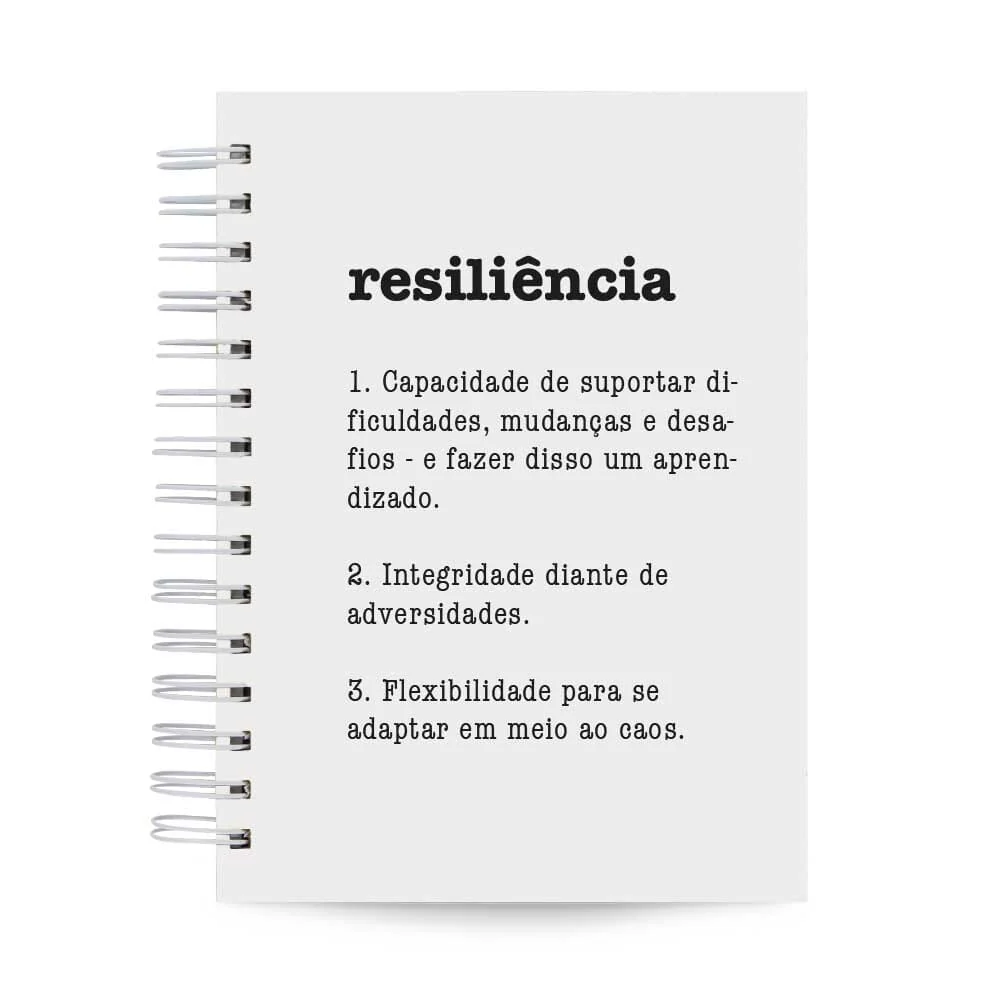 Planner Diário Básico Permanente 365 Dias Capa Dura A5 Resiliência