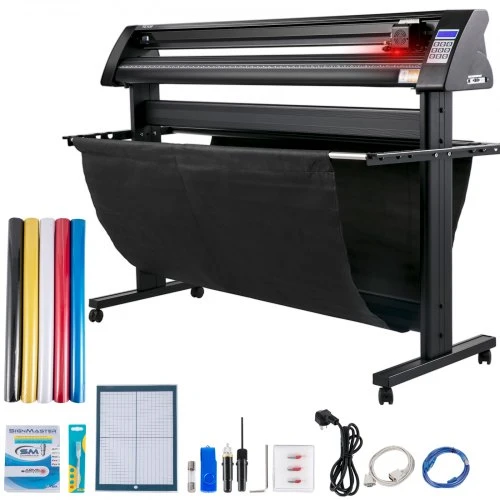 Plotter de Vinil VEVOR 1350mm com Ecrã LED e Olho Óptico