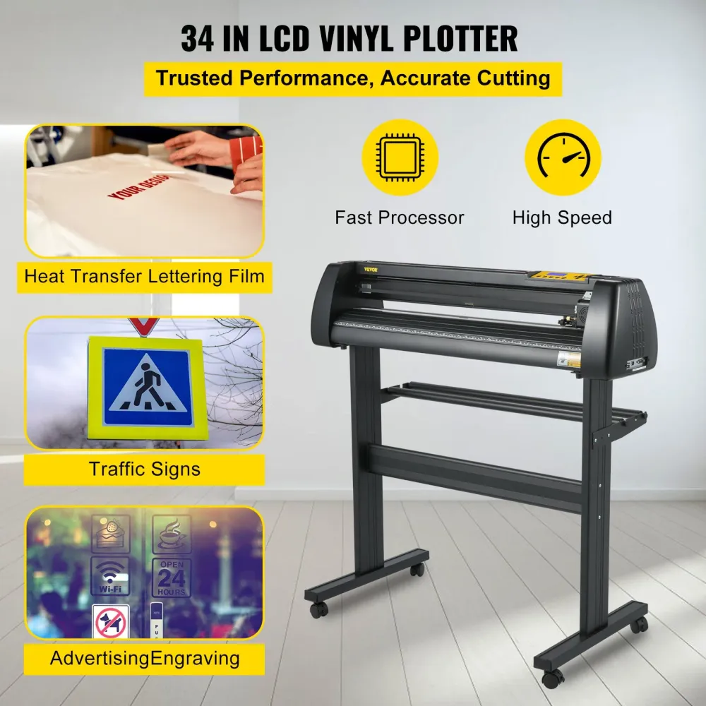 Plotter de Vinil VEVOR 870mm com Software Signmaster