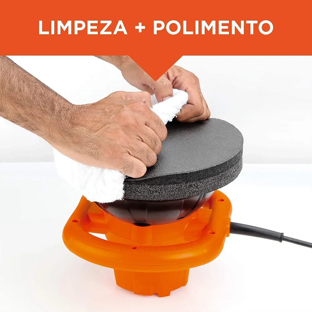POLITRIZ ORBITAL 10" COM 3 BOINAS KP12K-B2 120W 220V BLACK&DECKER