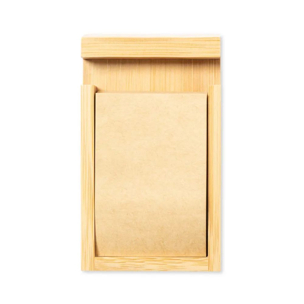 Porta Notas de Bambu com Suporte para Smartphone