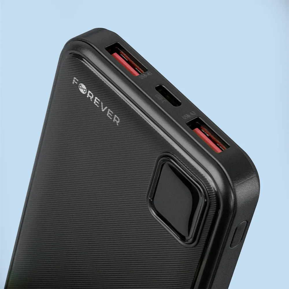 Power bank Forever TB-300M PD QC 22,5W 10000 mAh preto