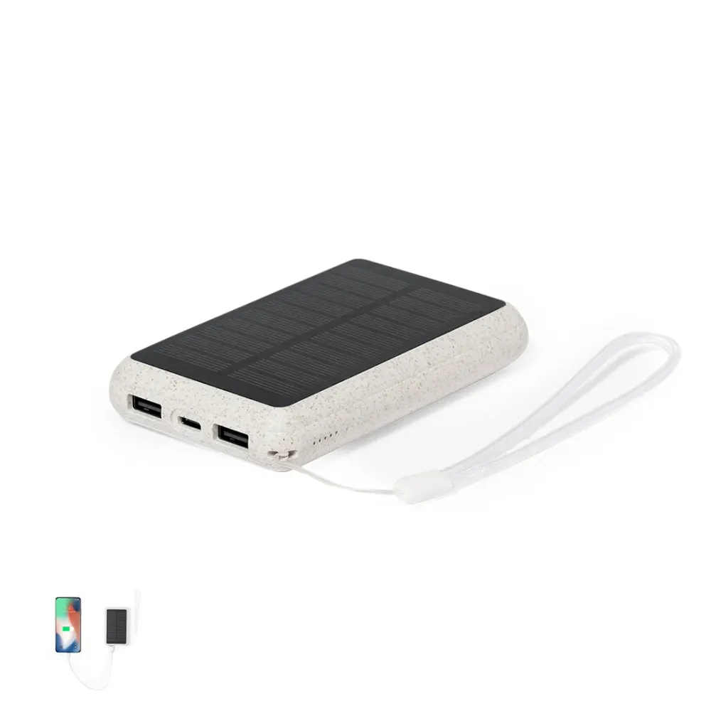 Power Bank Solar Dawson 5000mAh Ecológico