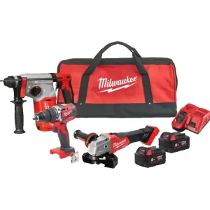 Powerpack 3 ferramentas M18 Milwaukee M18 FPP3Q-502B
