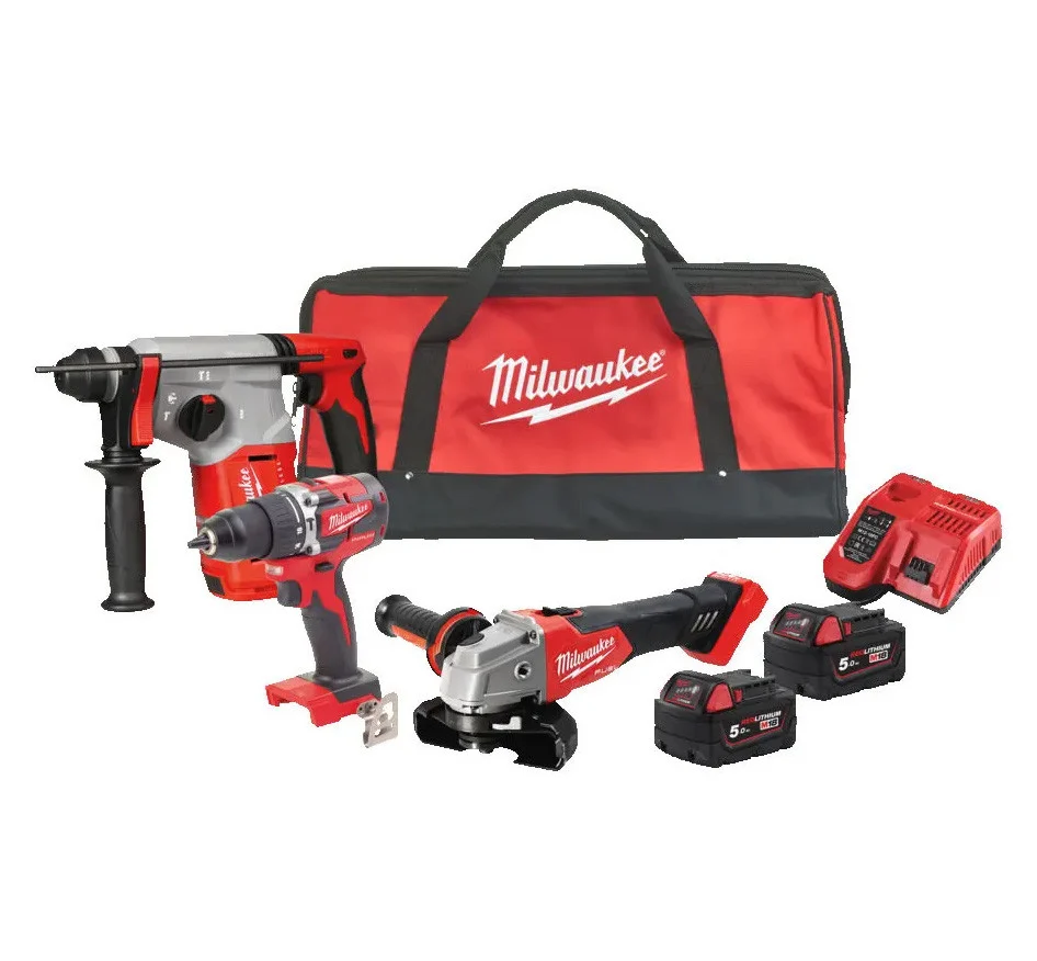Powerpack 3 ferramentas M18 Milwaukee M18 FPP3Q-502B