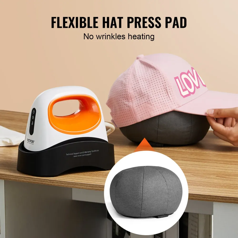 Prensa de Chapéus VEVOR Mini com 3 Níveis de Calor