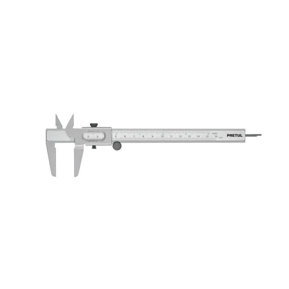 Calibrador vernier escolar 6", acero, std y mm, PRETUL