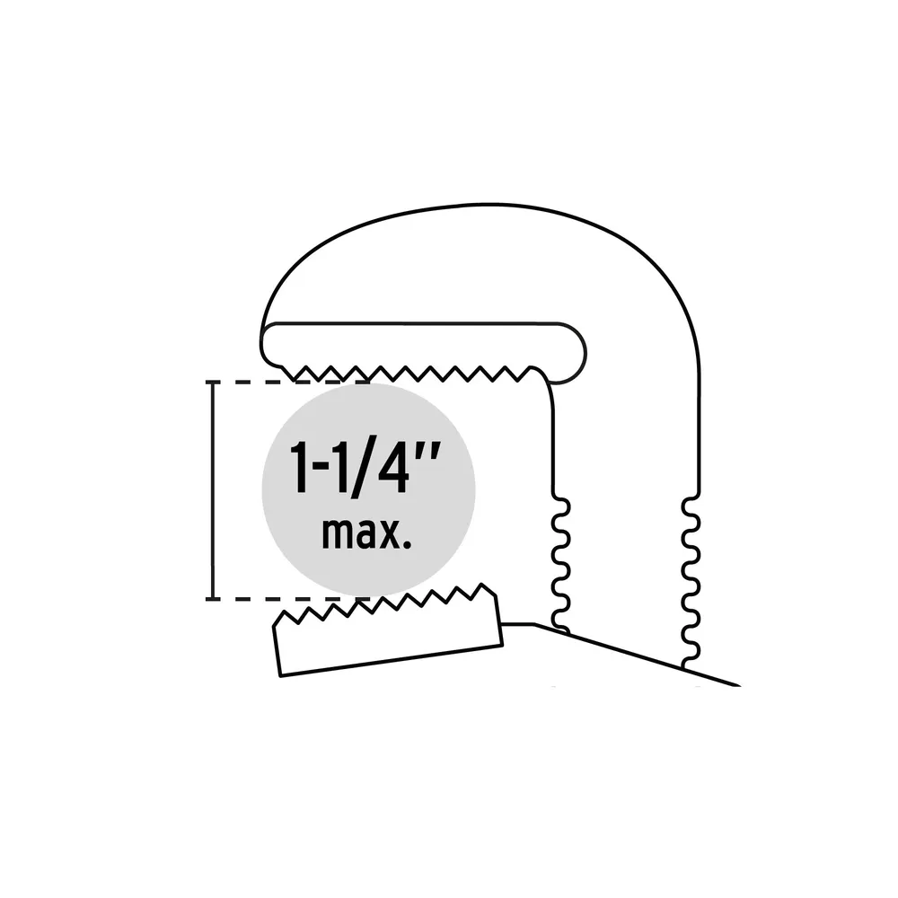 Llave stilson 12" cuerpo de hierro maleable, Pretul