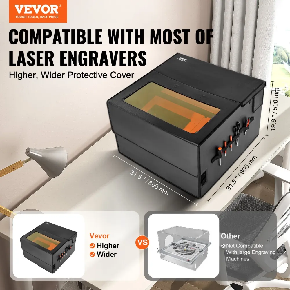 Proteção para Gravadora Laser VEVOR 800x800x500mm